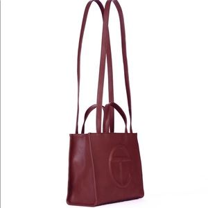 Medium Oxblood Telfar Shopping Bag